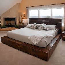 Wooden Platform Bed